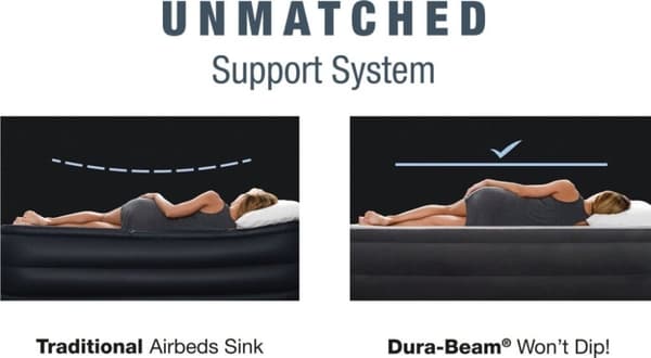 Intex 67768ND Full Comfort-Plush Airbed med indbygget pumpe 191x137x33cm