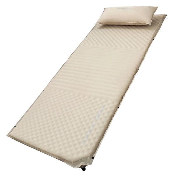 KING CAMP Comfort Enkelt selvoppustelig madras - beige