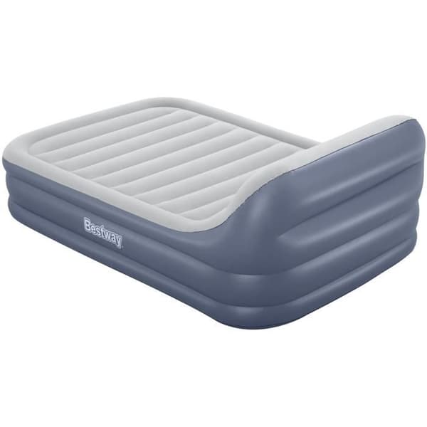 Uppblåsbar säng - BESTWAY - 67923 - Tritech SleekFlow - 2 platser, 226 x 152 x 84 cm, sänggavel, integrerad pump