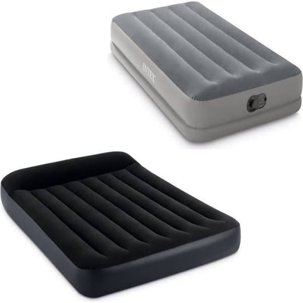 Luftmadrass - INTEX - Airbed - 2 platser - 191x137x25 cm - Automatisk uppblåsbar