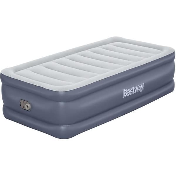 Luftbädd - BESTWAY - 6713G - Tritech - 1 plats, 191 x 97 x 51 cm, integrerad elektrisk pump, sängram