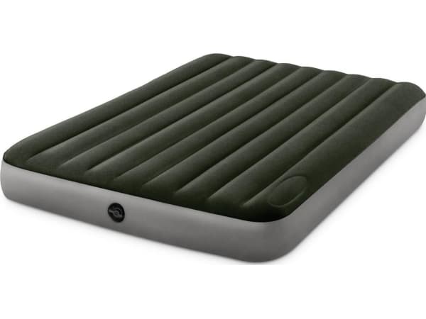 Intex Downy Air madrass med innebygget fotpumpe 152x203x25 cm