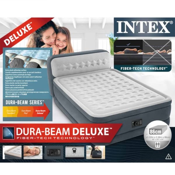 TD® dubbel uppblåsbar madrass med nackstöd / Ultra Comfortable