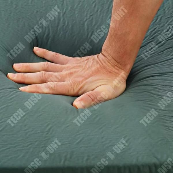 TD® 8 cm förtjockad svamp automatisk uppblåsbar kudde utomhuscamping fuktsäker liggunderlag enkel madrass