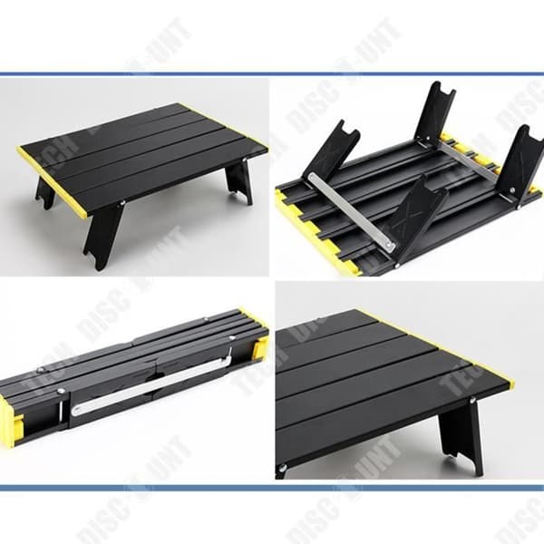 TD® Utomhus fällbart bord i aluminiumlegering portabelt camping enkel picknickbord halkfritt grillbord