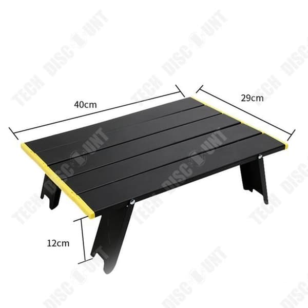TD® Utomhus fällbart bord i aluminiumlegering portabelt camping enkel picknickbord halkfritt grillbord