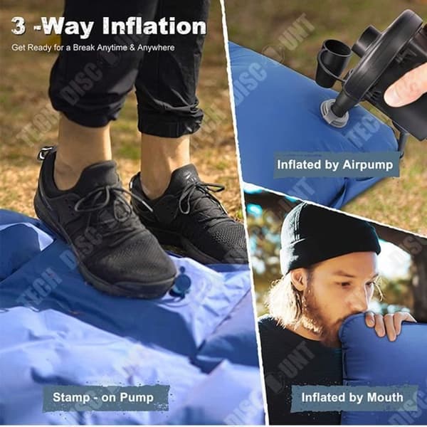 TD® Utomhusprodukter TPU-syfot uppblåsbar madrass bärbar picknick camping strand fuktsäker dyna tyg komposition