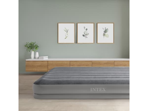 Intex 64114, Dobbel Madrass, Rektangel, Inne & Ute, Innebygd luftpumpe