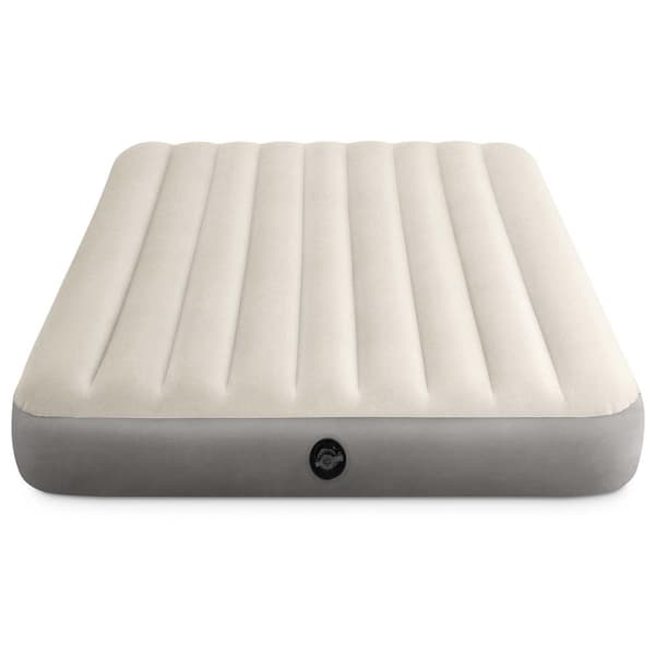 Oppustelig madras 203x152x25 cm med stempelpumpe INTEX 64103