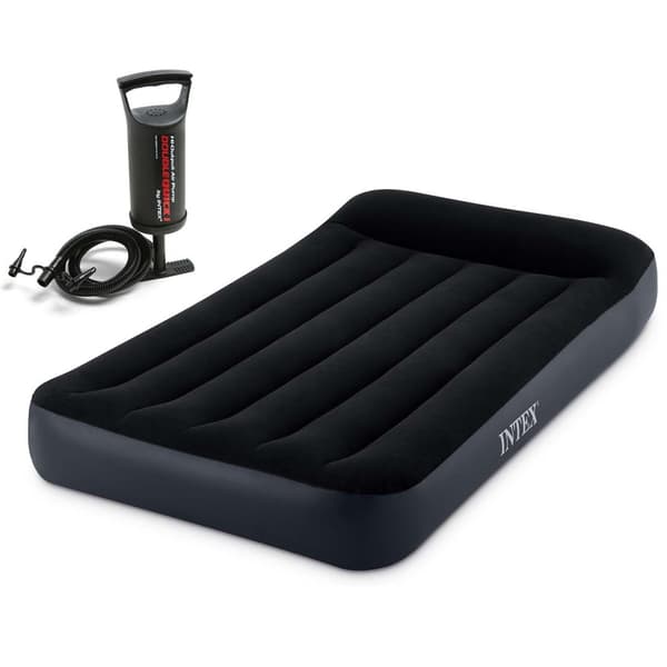 Uppblåsbar madrass 191x99x25 cm med kolvpump INTEX 64141