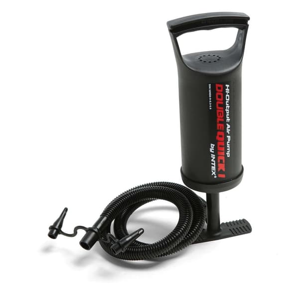 Uppblåsbar madrass 191x137x25 cm med kolvpump INTEX 64142