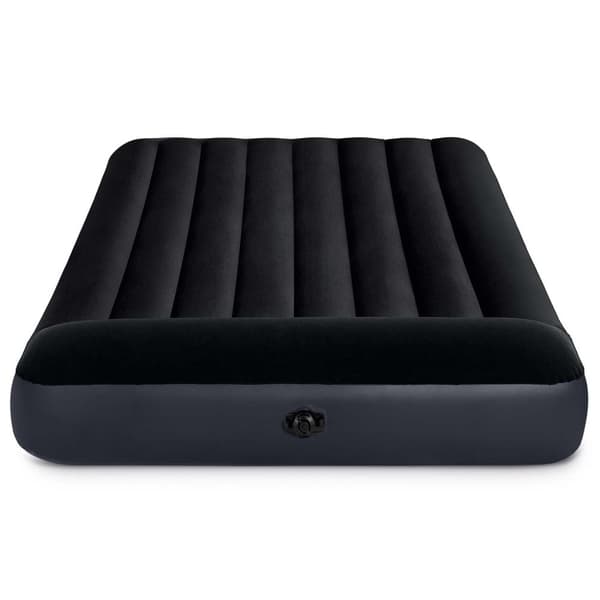 Uppblåsbar madrass 191x137x25 cm med kolvpump INTEX 64142