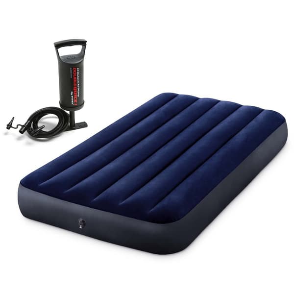 Uppblåsbar madrass 191x99x25 cm med kolvpump INTEX 64757