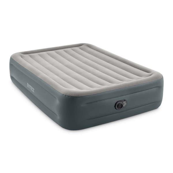 Oppustelig madras 203x152x46 cm med indbygget elektrisk pumpe INTEX 64126ND