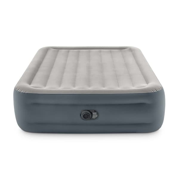 Oppustelig madras 203x152x46 cm med indbygget elektrisk pumpe INTEX 64126ND
