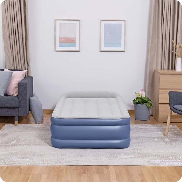 Oppustelig madras 191x97x46 cm med indbygget elektrisk pumpe Bestway 67628