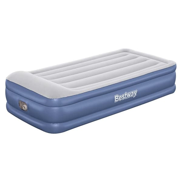 Oppustelig madras 191x97x46 cm med indbygget elektrisk pumpe Bestway 67628