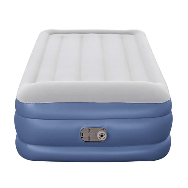 Oppustelig madras 191x97x46 cm med indbygget elektrisk pumpe Bestway 67628