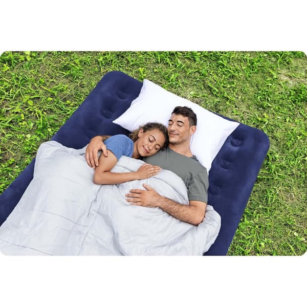 Luftmadrass 191x132x22 cm med kolvpump Bestway 67002