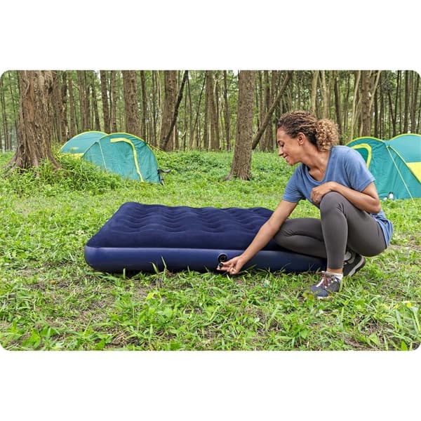 Luftmadrass 191x132x22 cm med kolvpump Bestway 67002