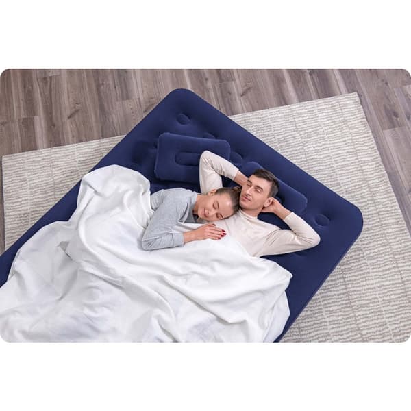 Luftmadras 203x152x22 cm med stempelpumpe Bestway 67374