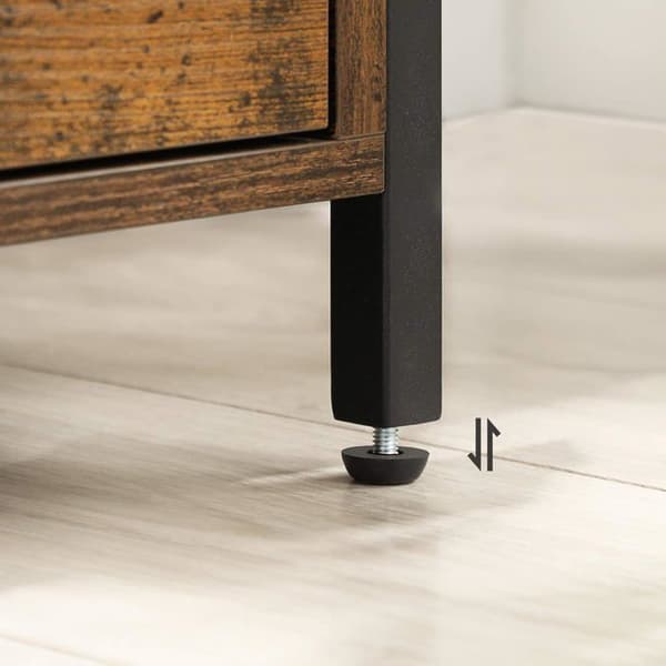 Förvaringsmöbel - OSKAR - LET067B01 - Rustik brun - 2 lådor - Loftstil