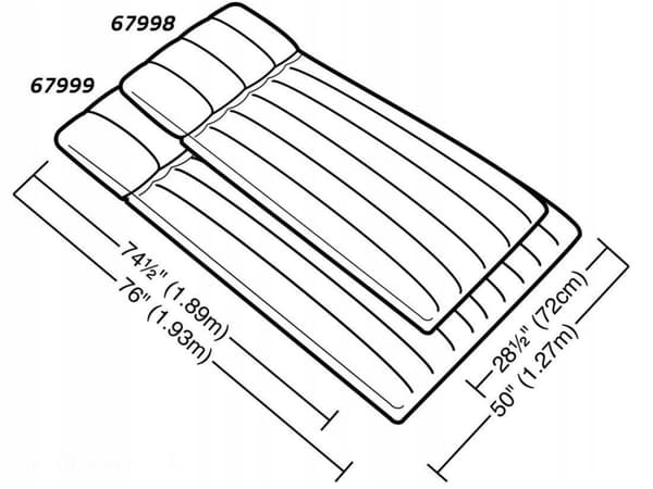 INTEX 67999 REJSEMADRAS 127x193x24