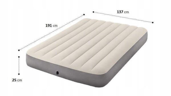 Oppustelig madras til hjemmet Intex 64102 137x191x25 cm