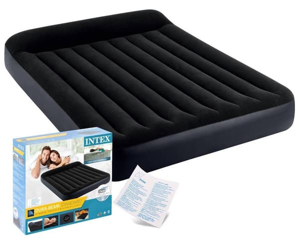 HJEMMEMADRAS MED INDBYGGET PUDE INTEX 64142