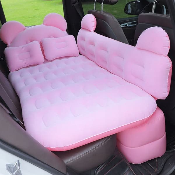 Bilmadras Enkeltseng XL til BIL CAMPING PUMPE Pink