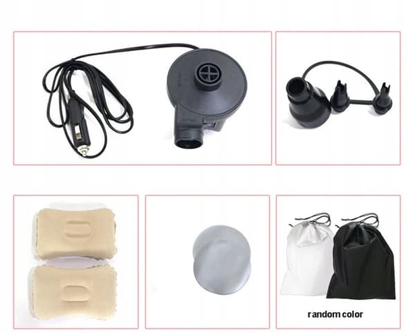 Auton patja yhden hengen sänky XL auton retkipumppuun, pinkki