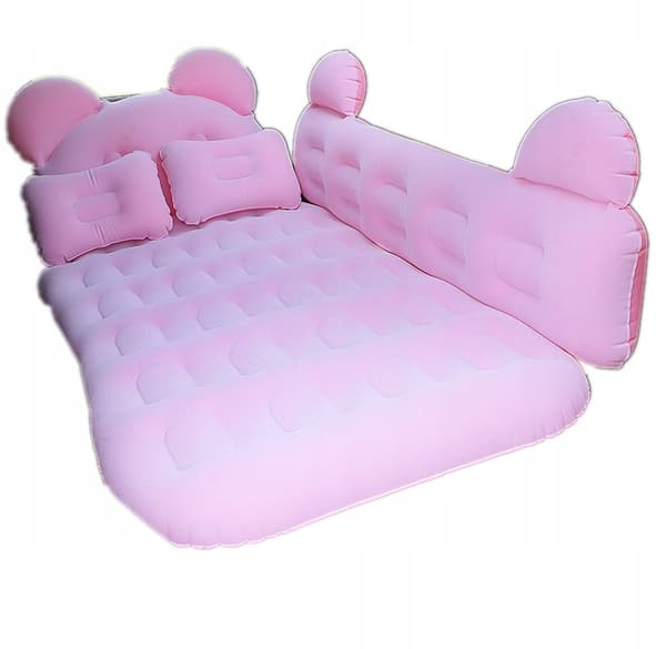 Bilmadras Enkeltseng XL til BIL CAMPING PUMPE Pink