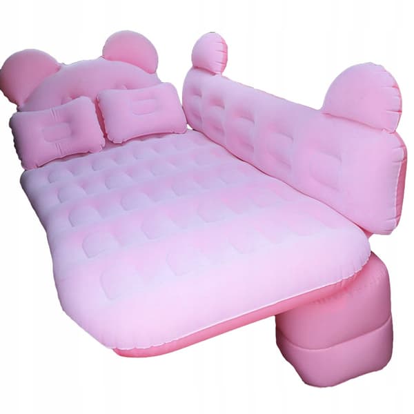 Bilmadras Enkeltseng XL til BIL CAMPING PUMPE Pink