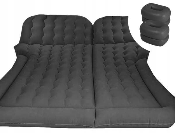 Bilmadrass Dubbelsäng XXL för BILCAMPING + PUMP Beige
