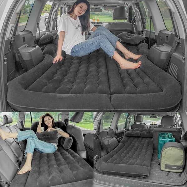 Bilmadras Dobbeltseng XXL til BIL CAMPINGTUR + PUMPE