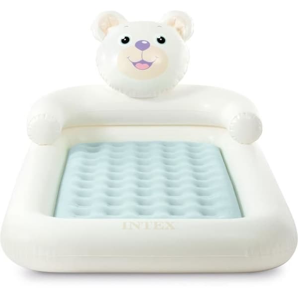 Uppblåsbar barnsäng - INTEX - 66814NP - Ourson modell med uppblåsare ingår