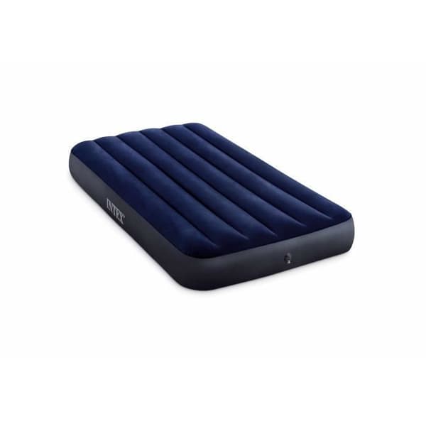 Luftmadrass - Intex - Classic Downy - 99x191x25cm - 1 plats - Blå