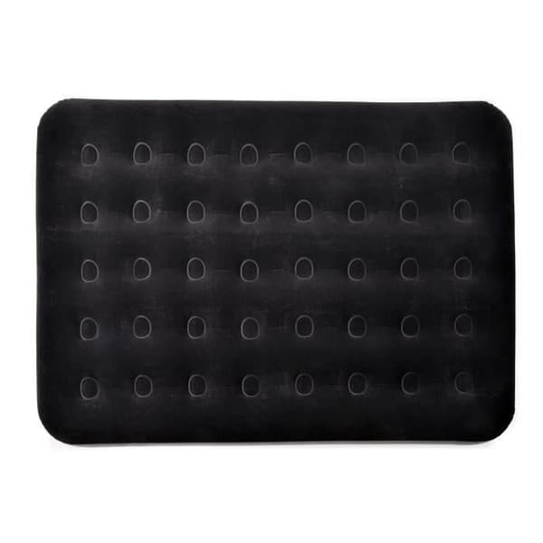 Uppblåsbar resemadrass i sammet - Meteor - dubbel - 2-sits campingsäng - 188 x 137 cm