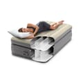Miniatyrbild 4 av 5: Intex Prime Comfort uppblåsbar madrass för 1 person 99x191x51 cm Grå med integrerad motorpump