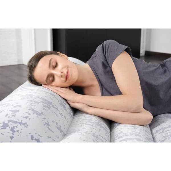 BESTWAY Uppblåsbar madrassbädd - 2 platser - 203 x 152 x 30 cm - Med integrerad elpump