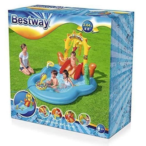 Luftsäng - Bestway - 53118 - 2 personer - Blå - Camping - Manuell