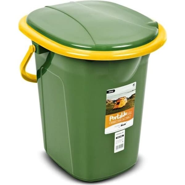 GreenBlue GB320 Bärbar Camping Turist Toalett Grön-Orange