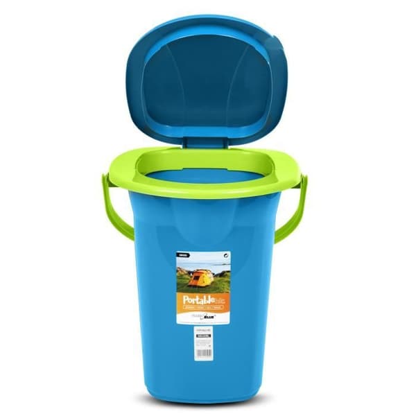 GreenBlue GB320 Turquoise-Citron bärbar campingturisttoalett