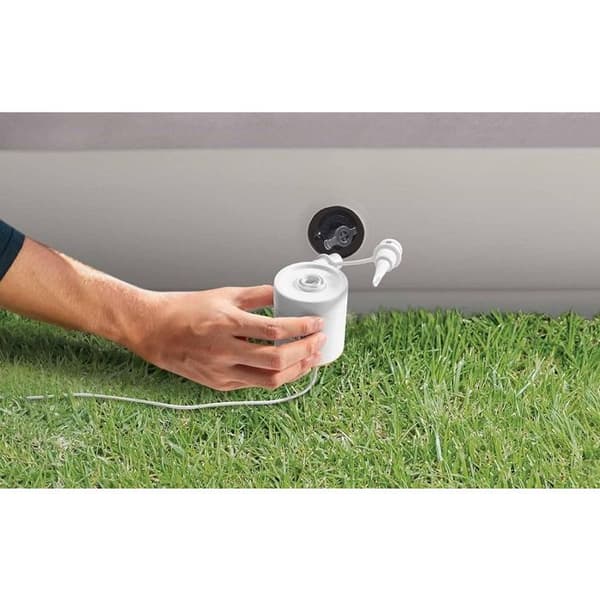 Luftmadrass - INTEX - Prestige Mid-Rise USB - 2 personer - Quickfill USB pump - Blå