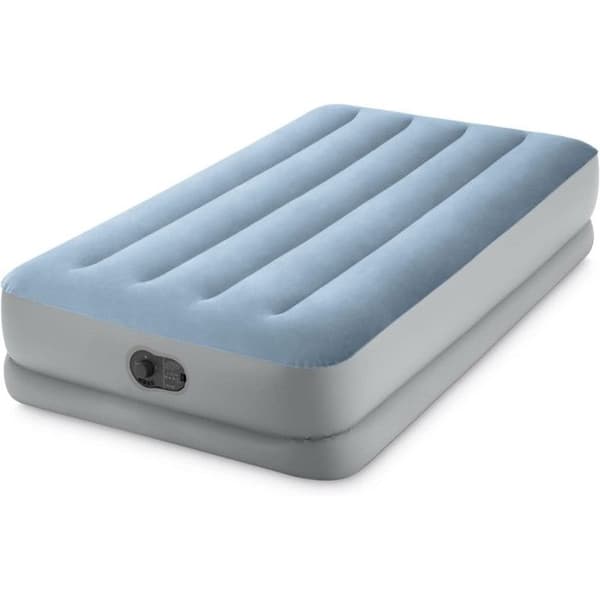 Uppblåsbar madrass - INTEX - Raised Comfort USB - 1 plats - Vit - 1,91 x 0,99 x 0,36 m