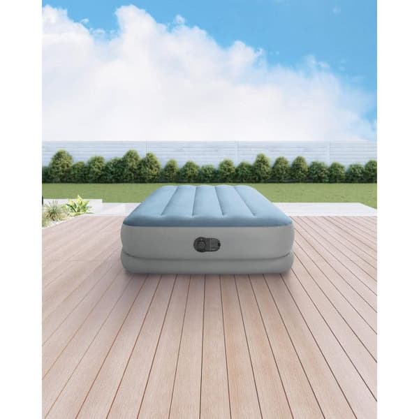 Uppblåsbar madrass - INTEX - Raised Comfort USB - 1 plats - Vit - 1,91 x 0,99 x 0,36 m