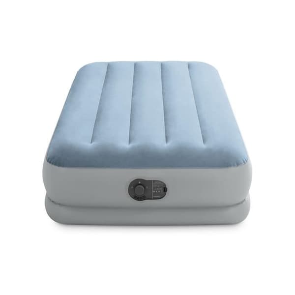 Uppblåsbar madrass - INTEX - Raised Comfort USB - 1 plats - Vit - 1,91 x 0,99 x 0,36 m