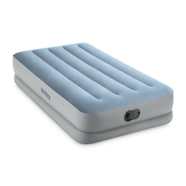 Uppblåsbar madrass - INTEX - Raised Comfort USB - 1 plats - Vit - 1,91 x 0,99 x 0,36 m