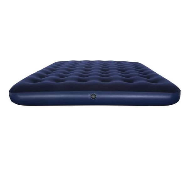 BESTWAY Horizon Queen Flocked Uppblåsbar Madrass - 2-sits - Blå