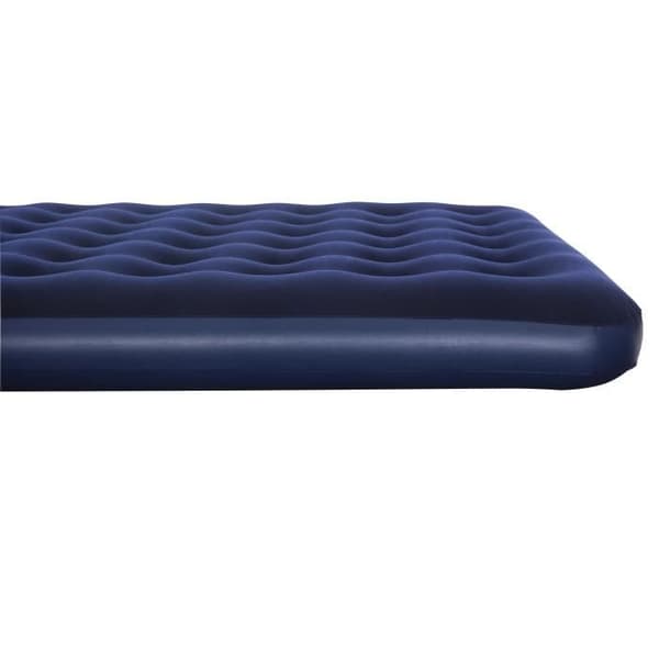 BESTWAY Horizon Queen Flocked Uppblåsbar Madrass - 2-sits - Blå